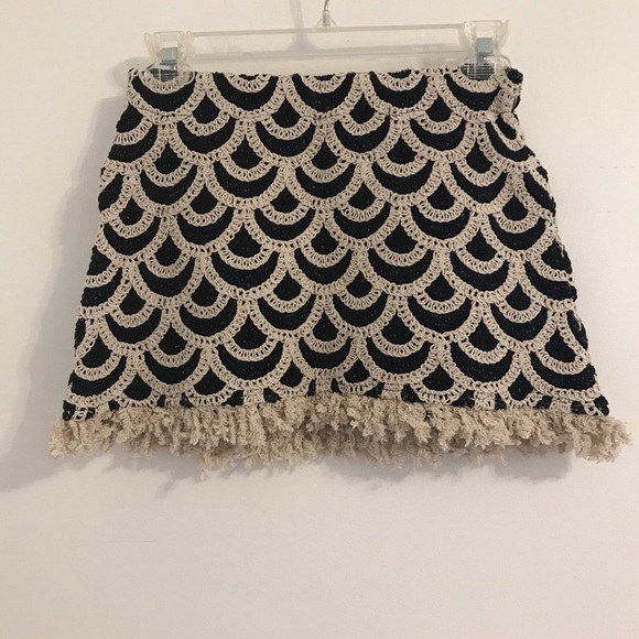 Mango Geometric Crochet 2 Piece Co-Ord Top & Skirt Set size - XS - Picture 8 of 10